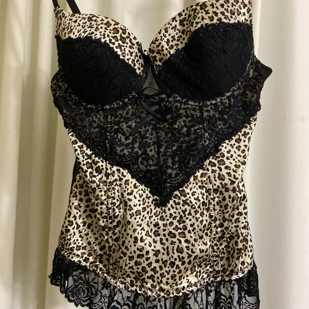 Leopard print lingerie
